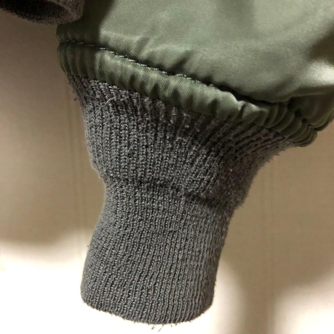 USA製 ALPHA MA-1 USAF ホワイトテープ フライトジャケット S