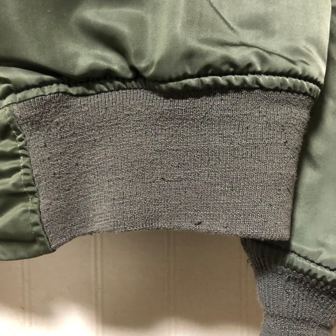 USA製 ALPHA MA-1 USAF ホワイトテープ フライトジャケット S