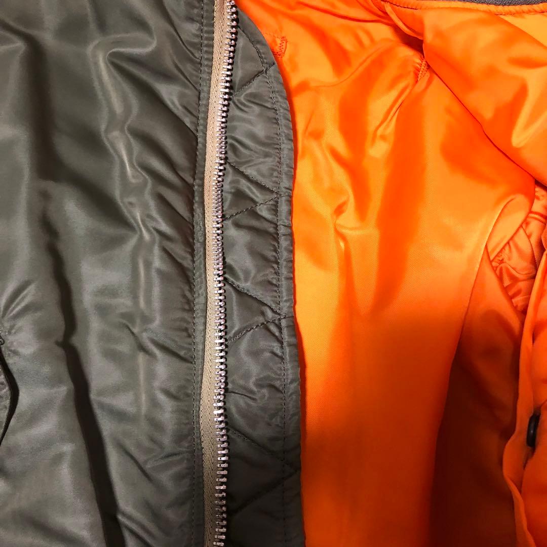 USA製 ALPHA MA-1 USAF ホワイトテープ フライトジャケット S