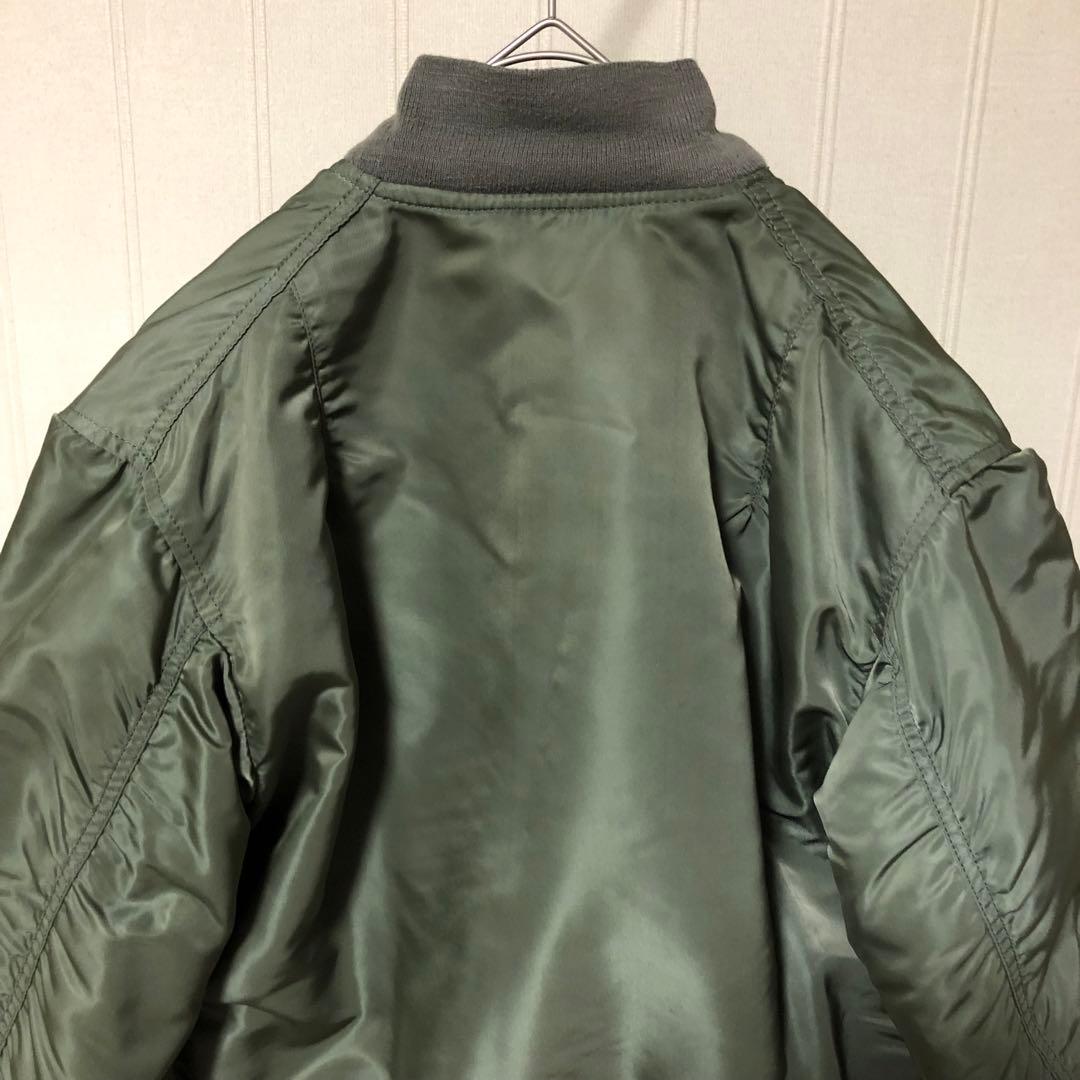 USA製 ALPHA MA-1 USAF ホワイトテープ フライトジャケット S