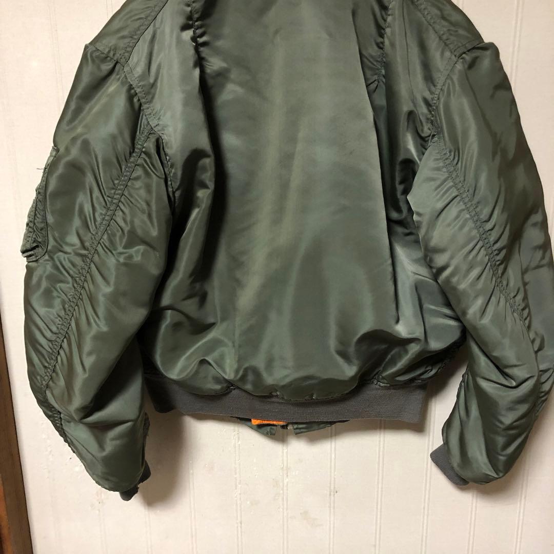 USA製 ALPHA MA-1 USAF ホワイトテープ フライトジャケット S