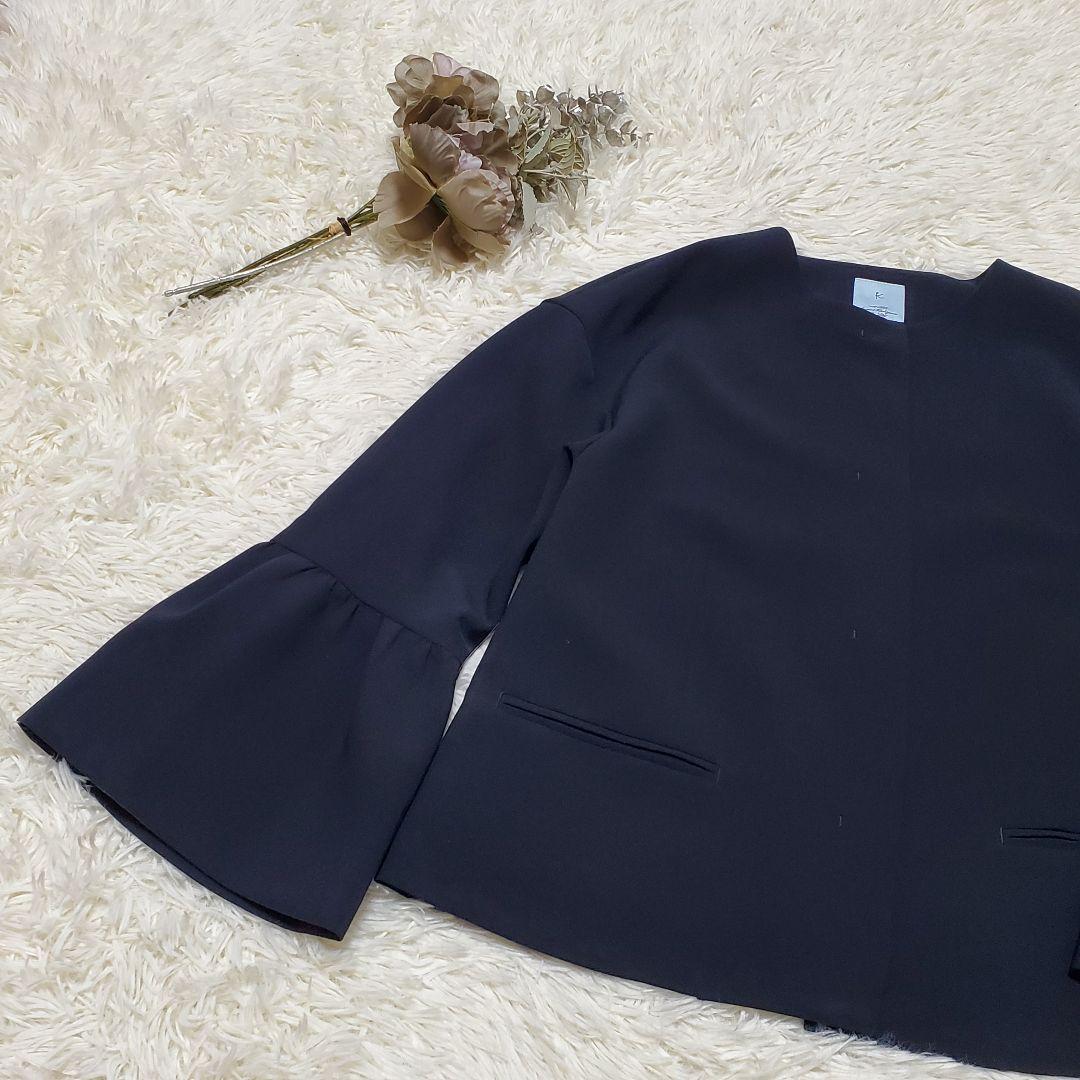 ■組曲/コンフォータブルドレープ フレアスリーブジャケット極美品 雑誌掲載