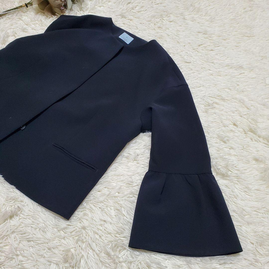 ■組曲/コンフォータブルドレープ フレアスリーブジャケット極美品 雑誌掲載