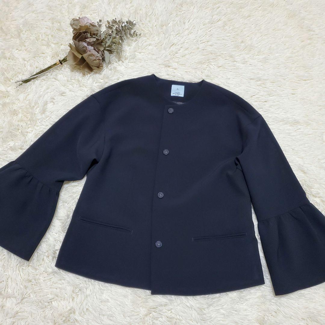 ■組曲/コンフォータブルドレープ フレアスリーブジャケット極美品 雑誌掲載