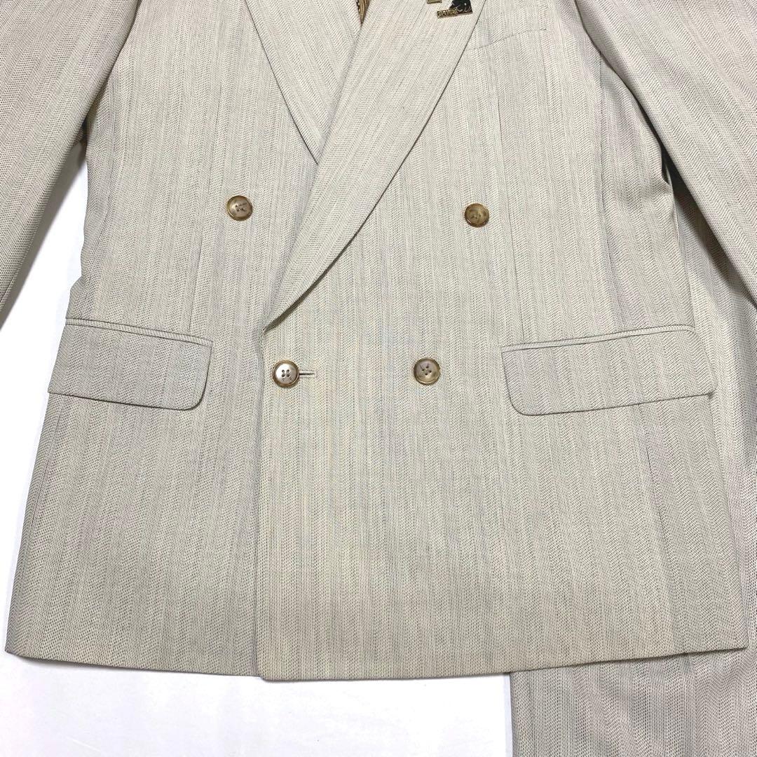 【vintage】スーツ　セットアップ　ダブル　ピンズ　5点セット