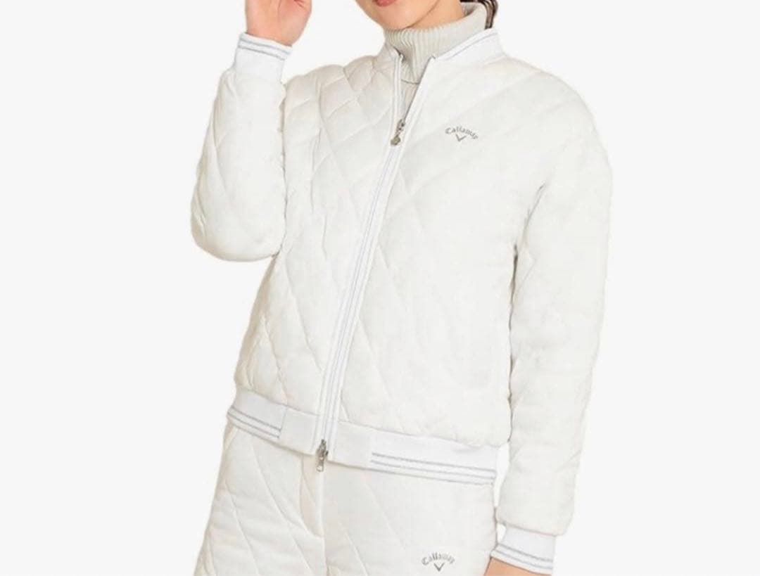 Callaway キルティングジャケット ホワイトLサイズ