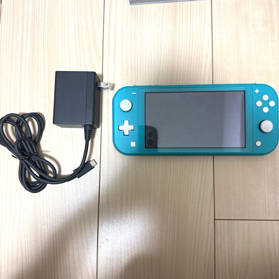 【値下げ中】Switch Light ターコイズ&ポケモン ソード&ガイドブック