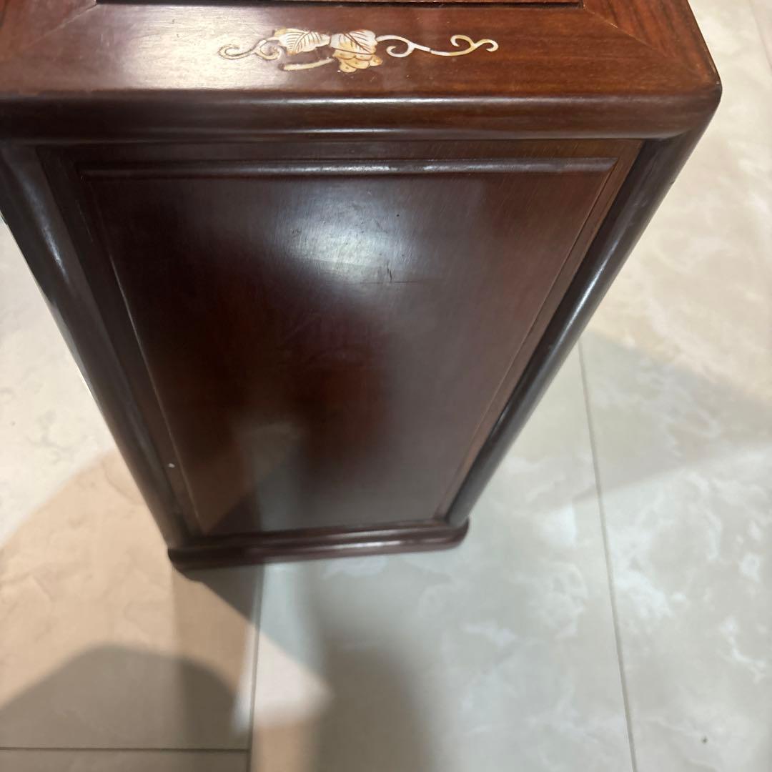 引き出し　小引き出し　家具　螺細　花梨　4段