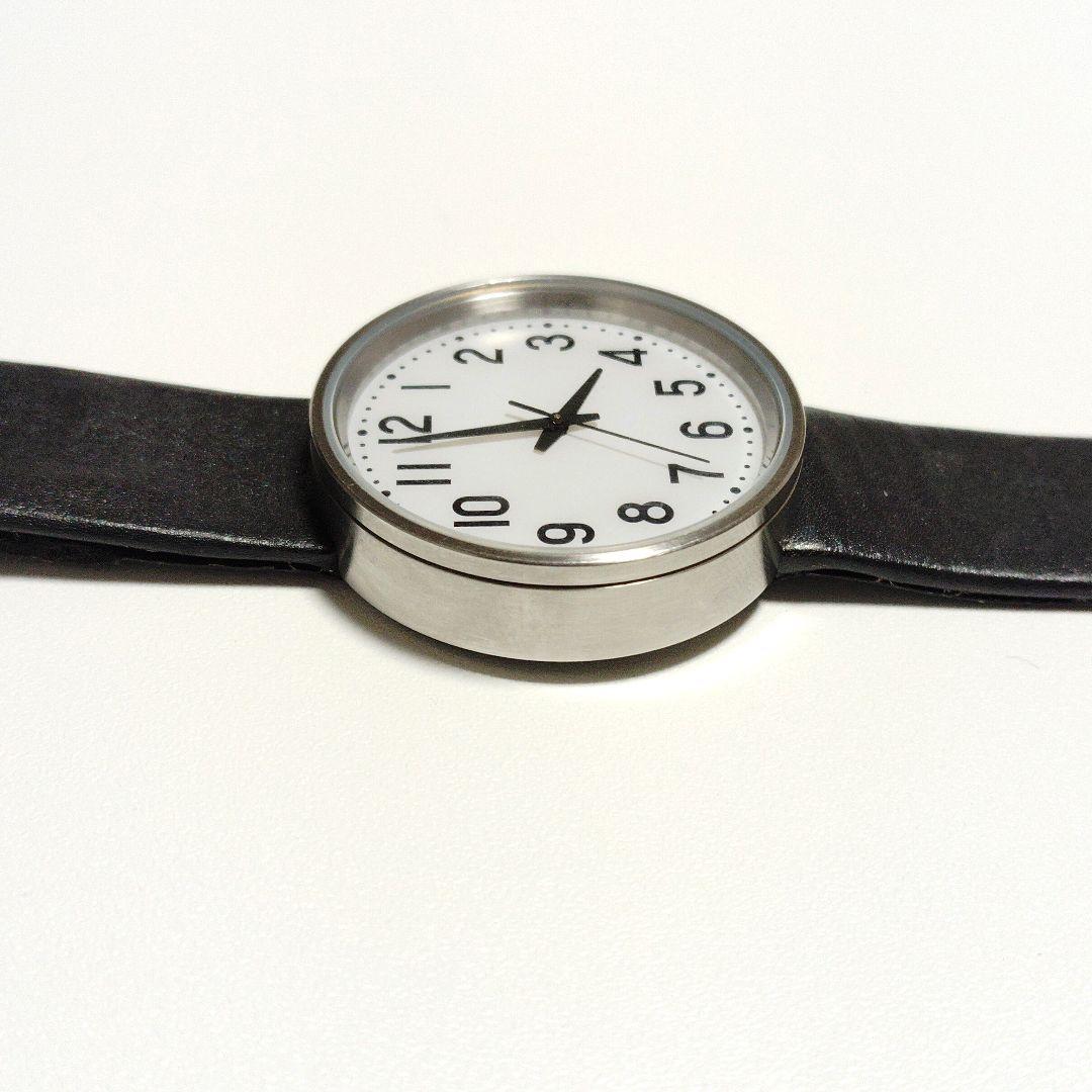 【廃盤希少✨️】無印良品 公園の時計 ソーラー レザーベルト