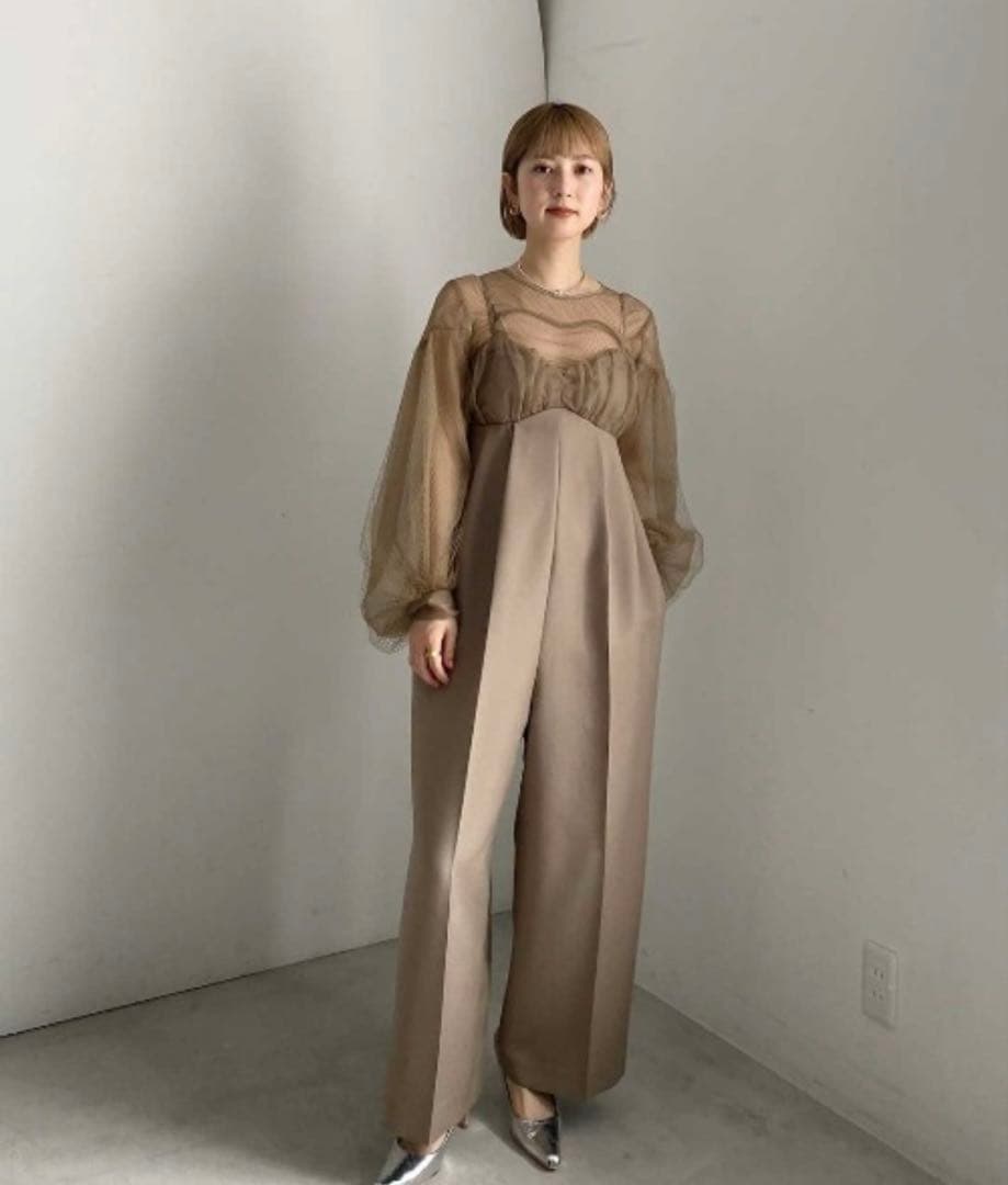 サロペット・オーバーオール・オールインワン NET TULLE TOP LAYERED ROMPERS