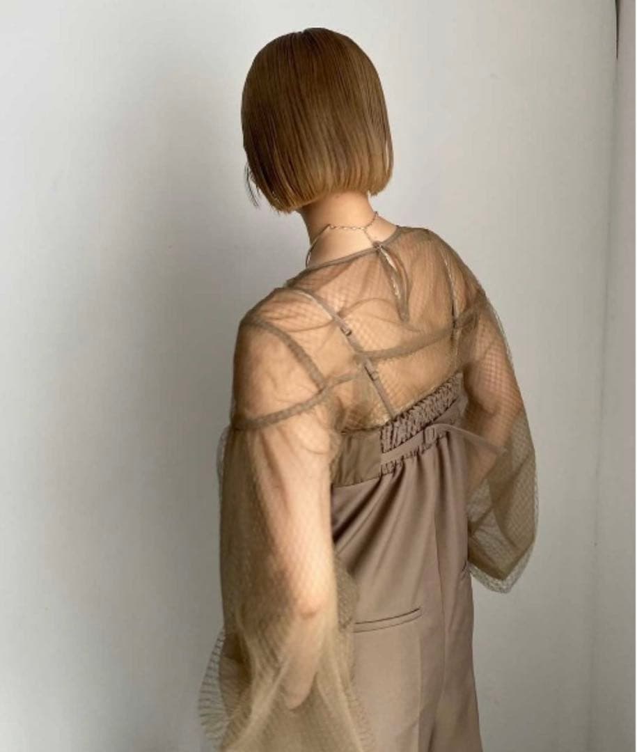 サロペット・オーバーオール・オールインワン NET TULLE TOP LAYERED ROMPERS