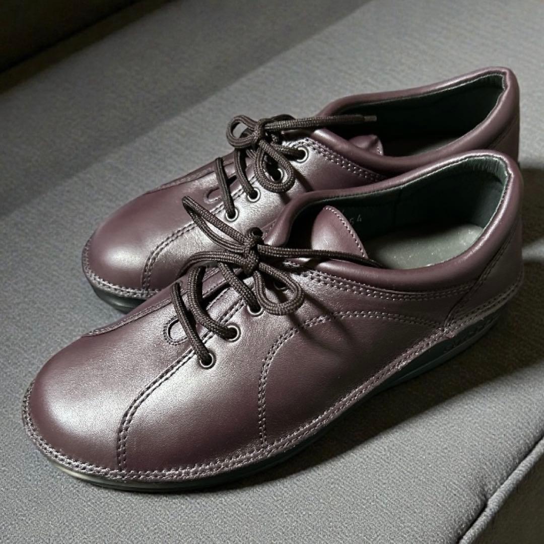 【新品】strber ストロバー　ウォーキングシューズレッドブラウン　25.5