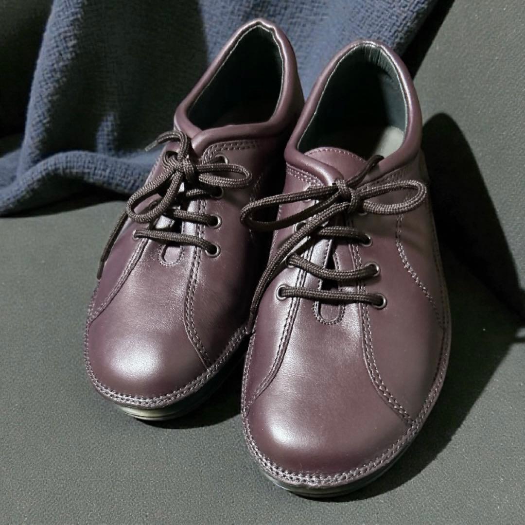 【新品】strber ストロバー　ウォーキングシューズレッドブラウン　25.5
