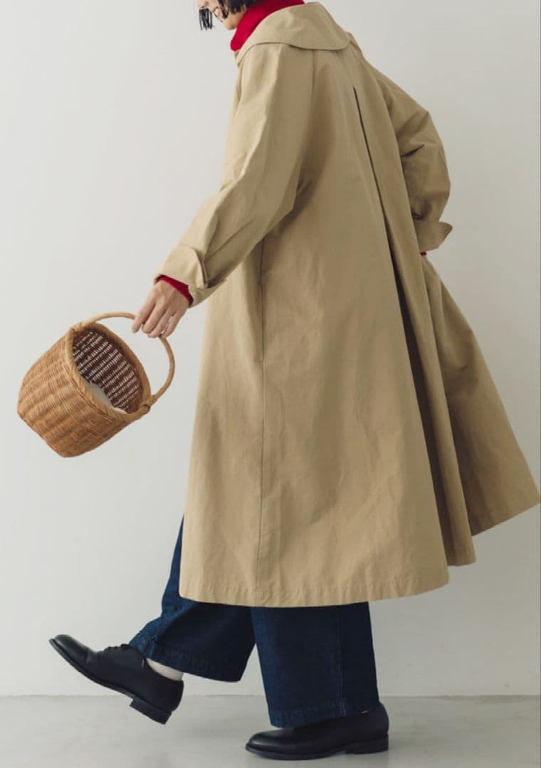 くらすこと +to クラシカルなコットンナイロンコート　新品