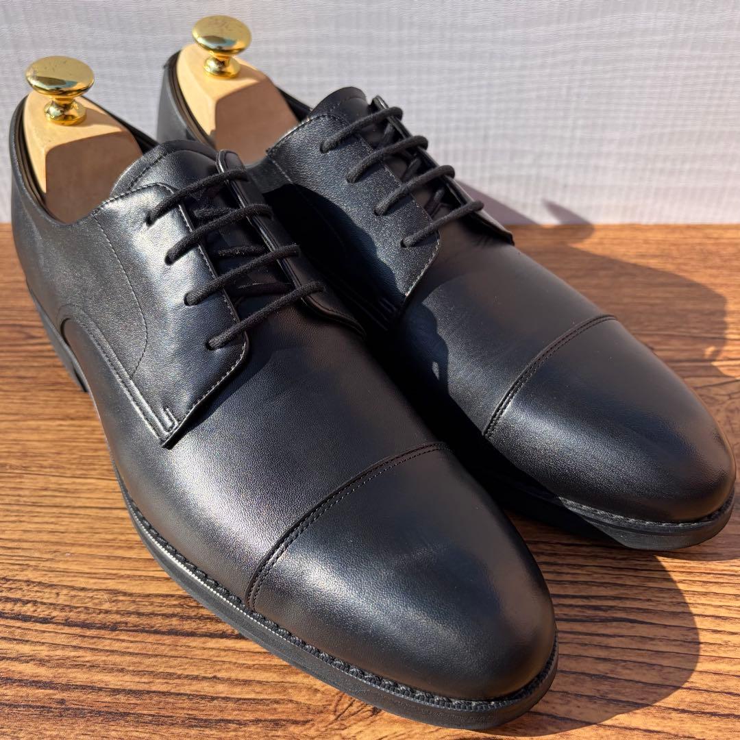 アシックスランウォーク ストレートチップ 25.5cm 黒 外羽根 革靴②