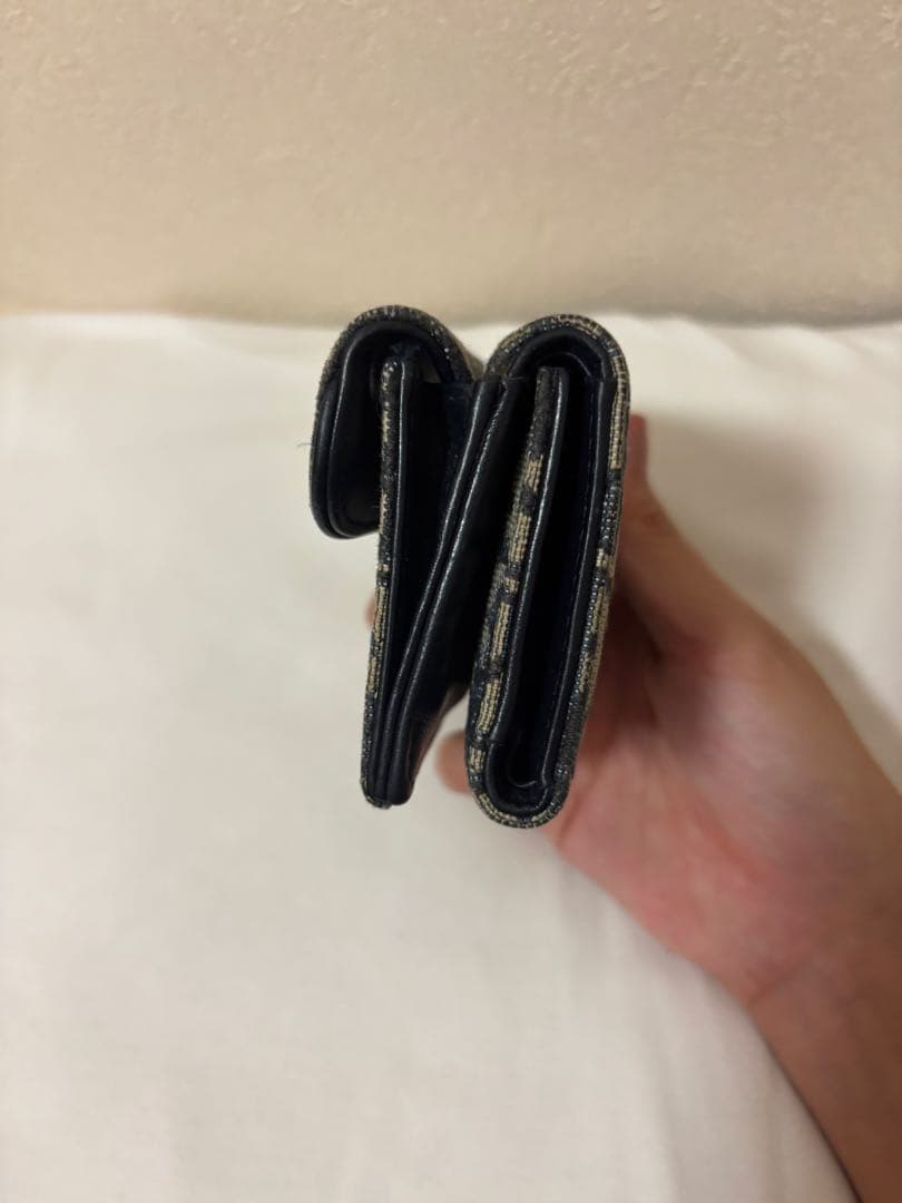 Dior 三つ折り財布 ネイビー