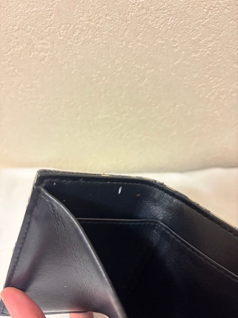 Dior 三つ折り財布 ネイビー