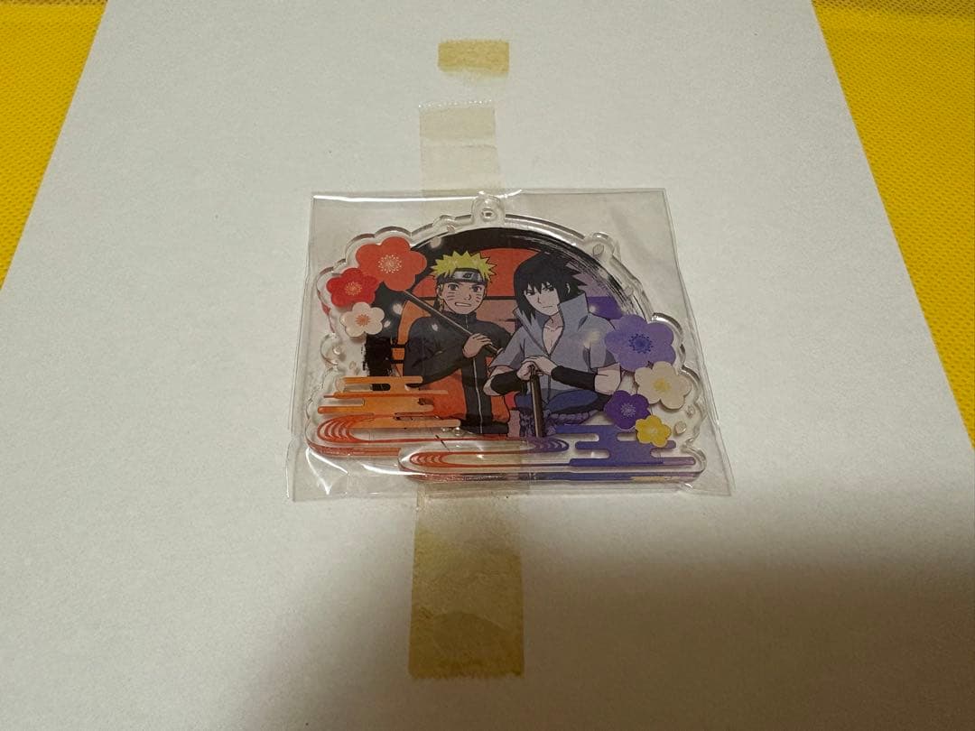 NARUTO検定　アクリルキーホルダー　ナルトとサスケ