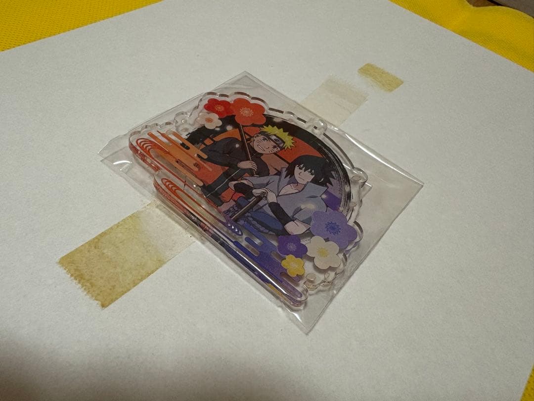 NARUTO検定　アクリルキーホルダー　ナルトとサスケ