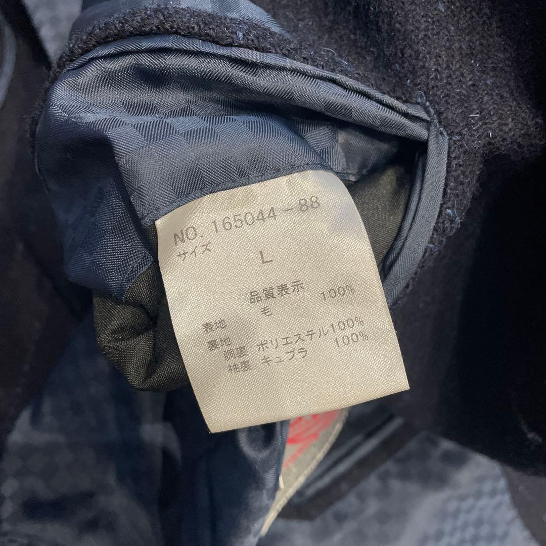 ハリスツイード リスペクト ペンシルストライプテーラードジャケット ネイビー　L