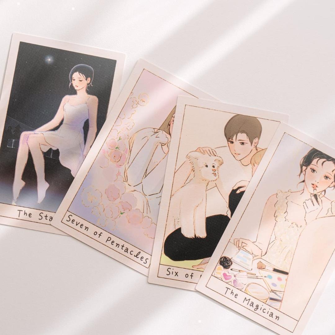 正規品✨韓国・韓流デッキ✨キュンキュンする可愛い恋愛特化のタロットカード