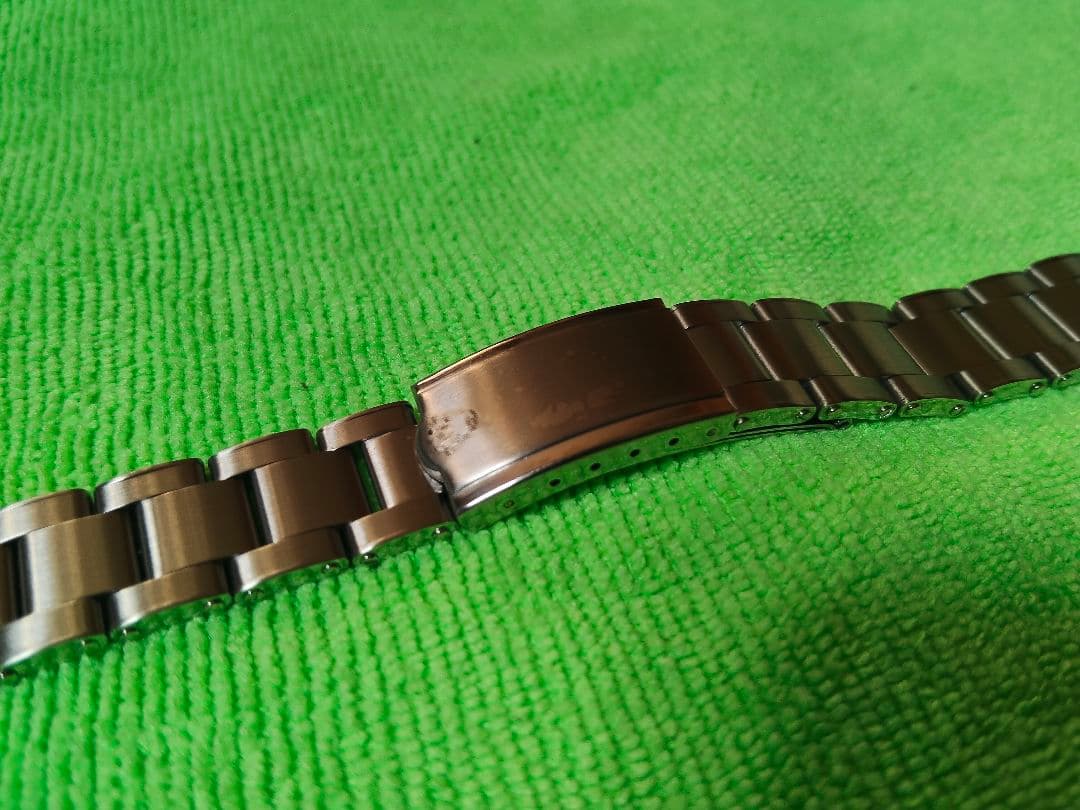 社外交換用リベットブレス　オイスターブレス　ラグ幅20mm希少でべそバックル