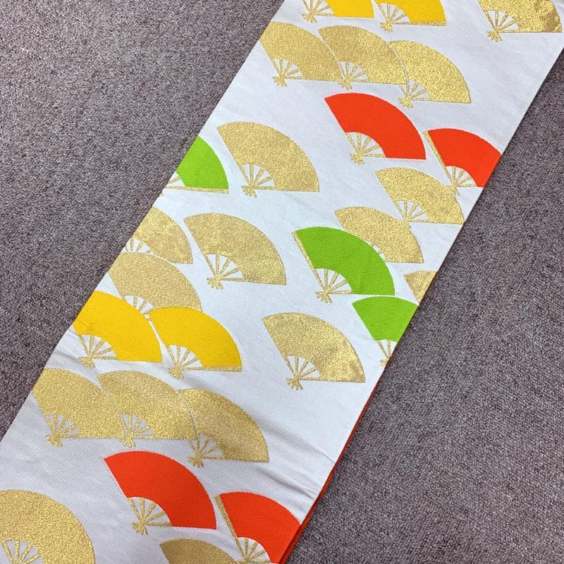 506ag1□七五三 七歳 女児 着物&袋帯&長襦袢 金彩 金糸 花丸文□良好