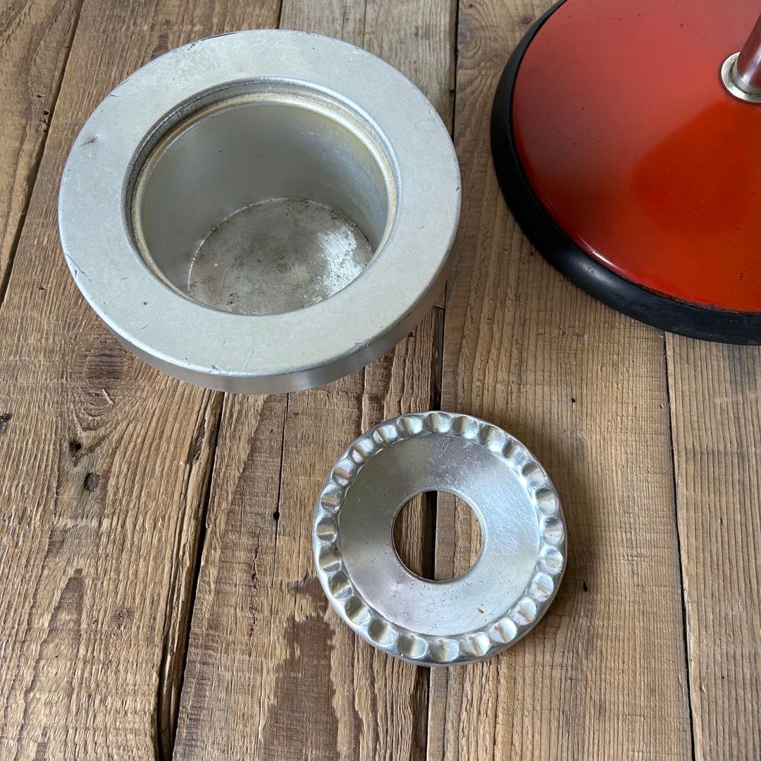 昭和レトロ　スタンド灰皿　オレンジ