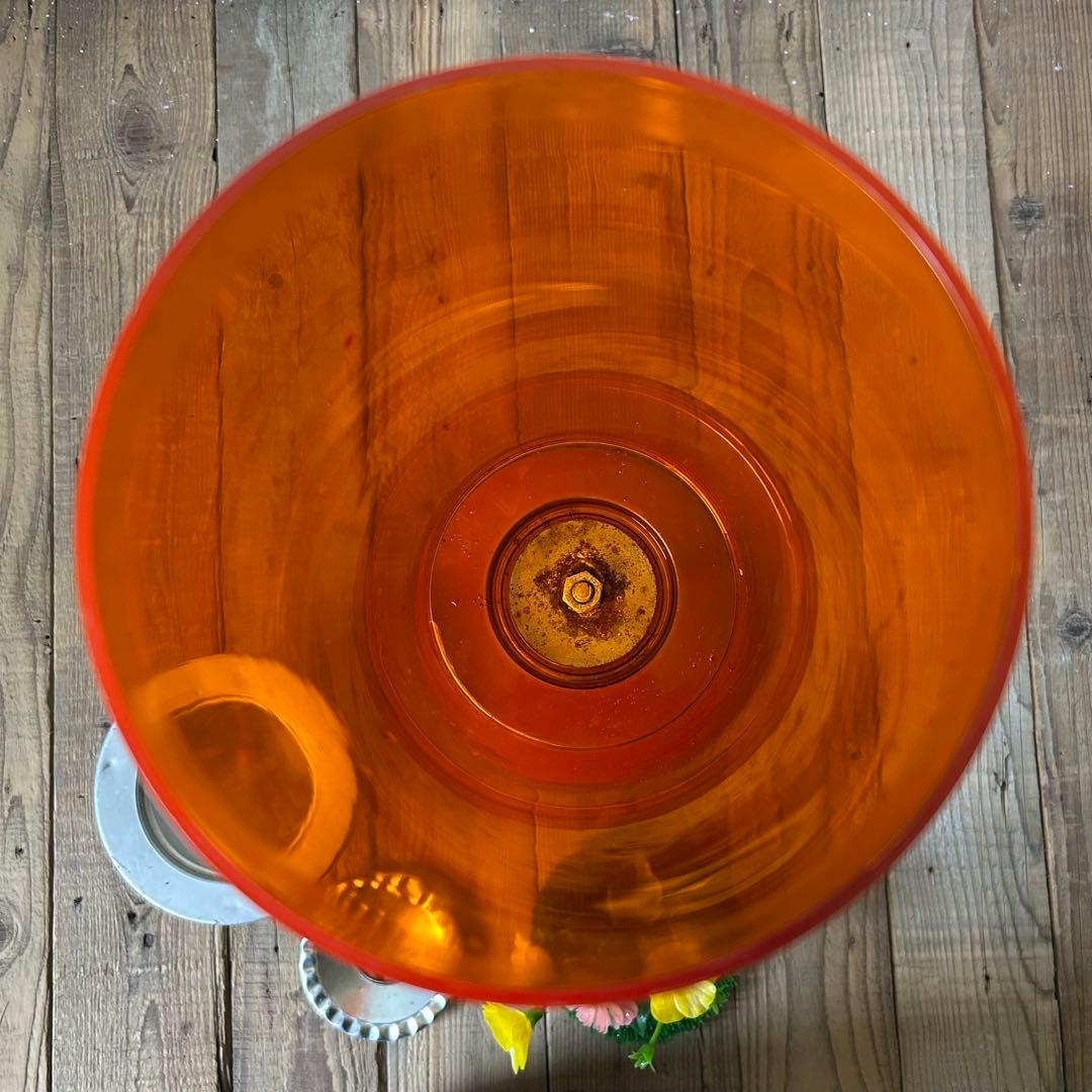 昭和レトロ　スタンド灰皿　オレンジ