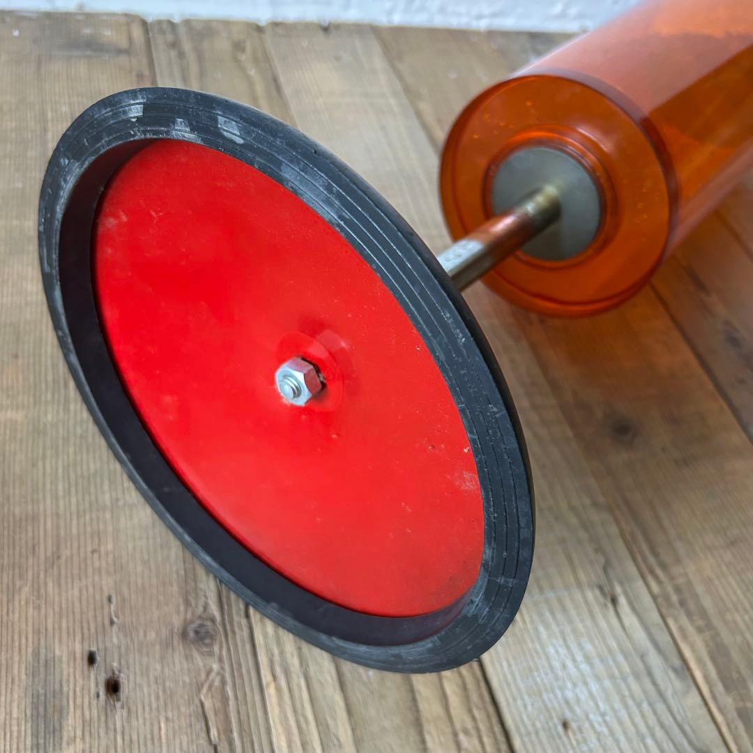 昭和レトロ　スタンド灰皿　オレンジ