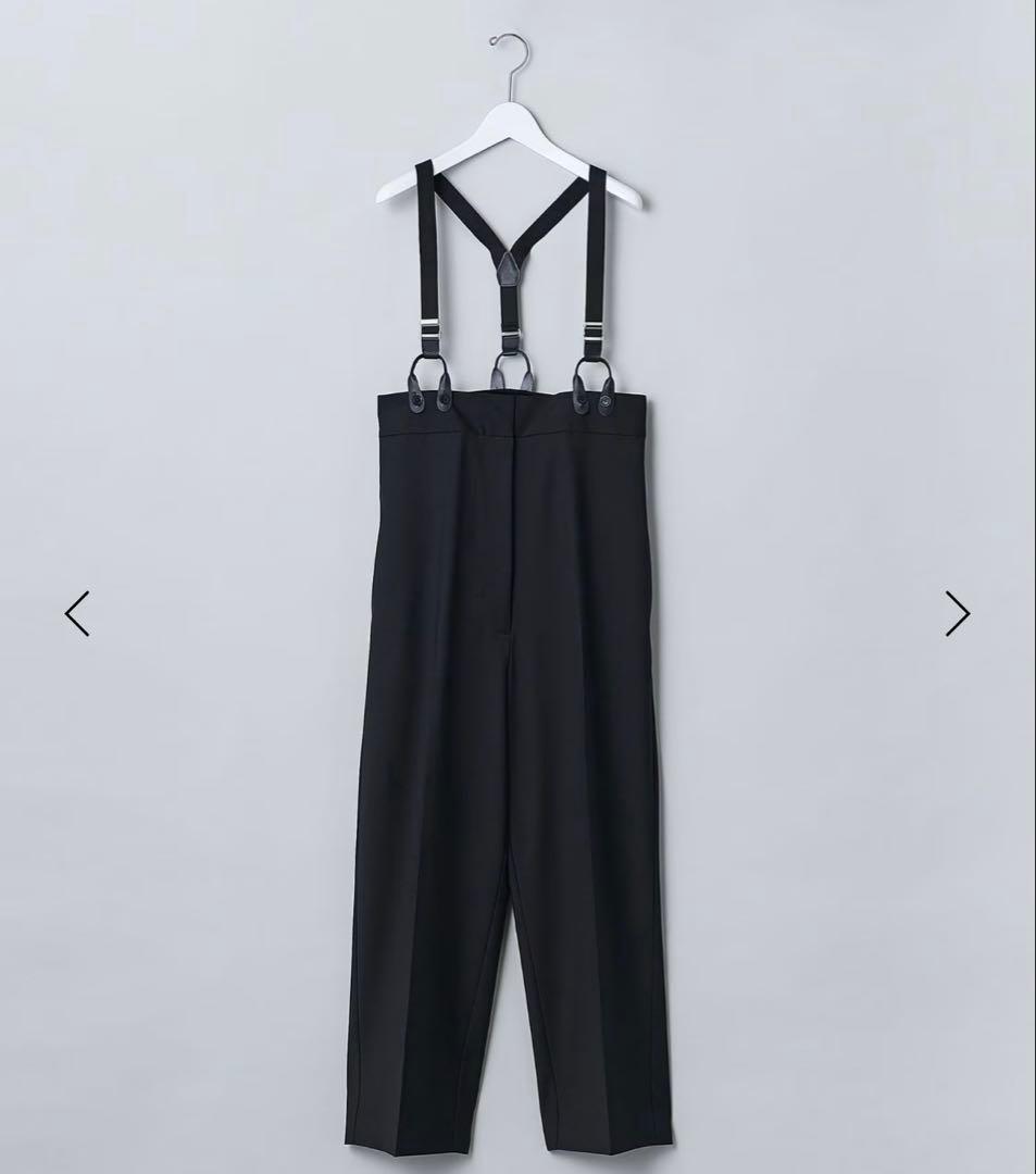 H BEAUTY&YOUTH ＜H＞トロピカルハイウエストサスペンダーパンツ