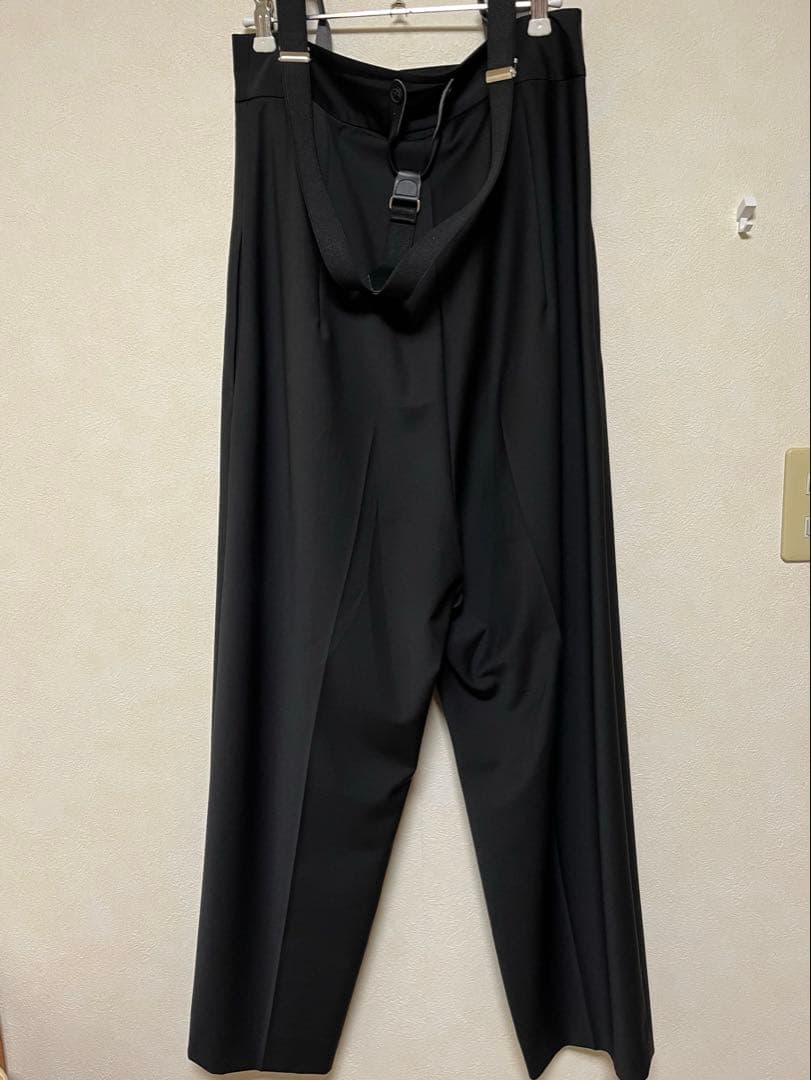 H BEAUTY&YOUTH ＜H＞トロピカルハイウエストサスペンダーパンツ