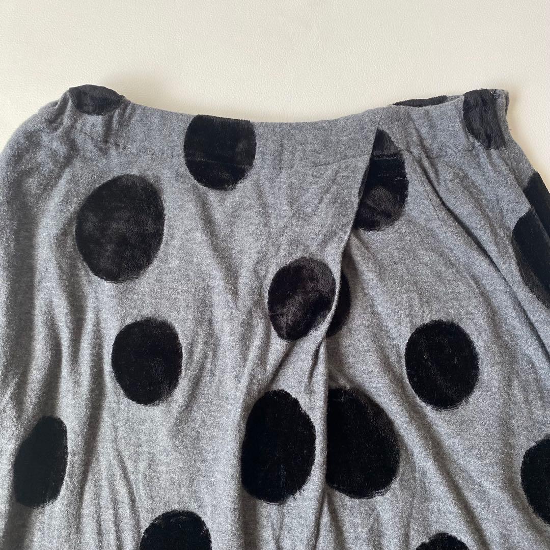 【美品】芽風　サルエルパンツ　センソユニコ　フロッキー　水玉 (ドット、ドッド)