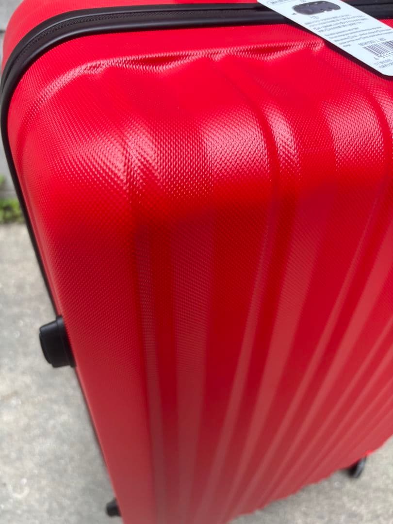 赤色LエメグリМ新品未使用　スーツケースキャリーケース　105L　軽量