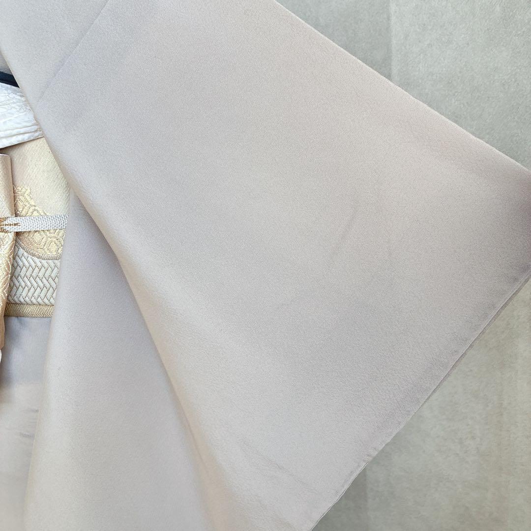 訪問着　フルセット　着物　難あり　練習用　正絹　宝尽くし　金駒刺繍　N2