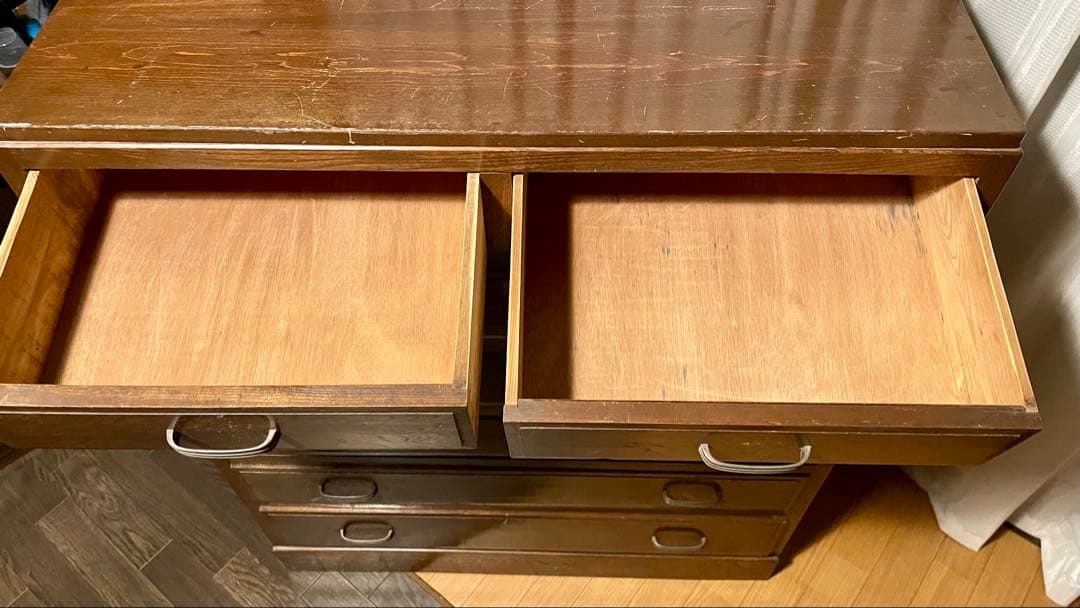 木製タンス ダークブラウン　アンティーク　レトロ