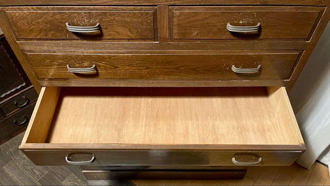 木製タンス ダークブラウン　アンティーク　レトロ