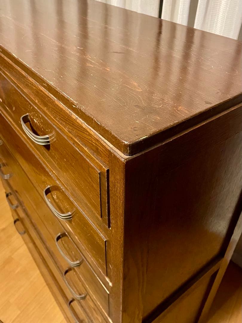 木製タンス ダークブラウン　アンティーク　レトロ