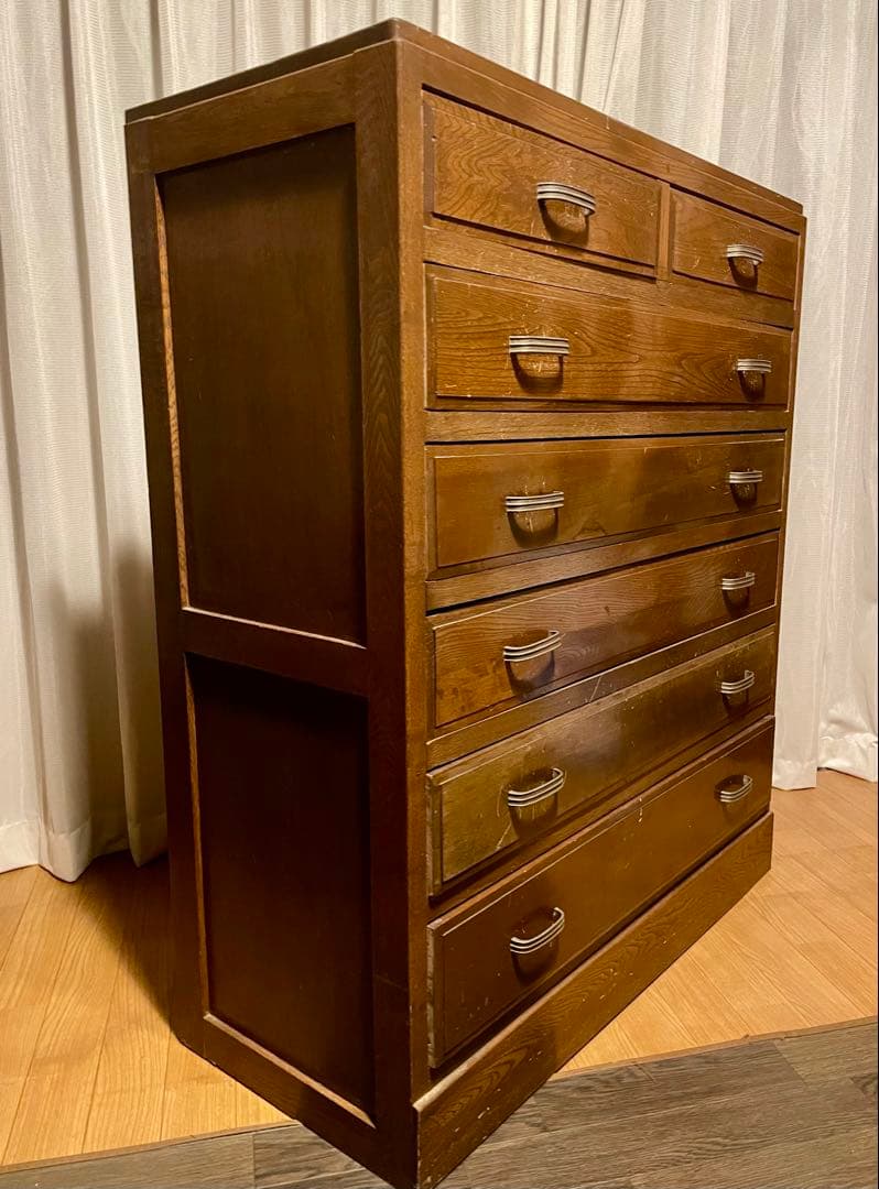 木製タンス ダークブラウン　アンティーク　レトロ