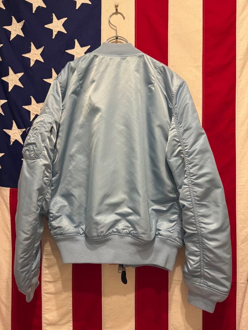 ★希少★水色★ALPHA INDUSTRIES★MA-1★フライトジャケット
