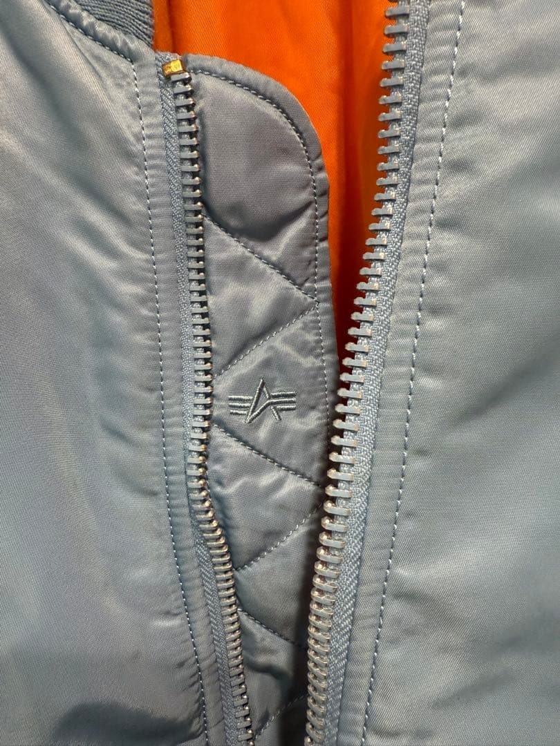 ★希少★水色★ALPHA INDUSTRIES★MA-1★フライトジャケット