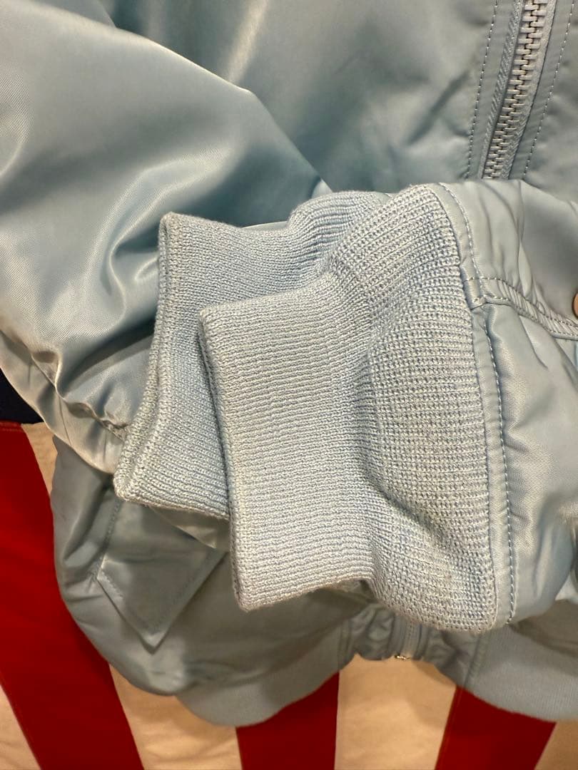★希少★水色★ALPHA INDUSTRIES★MA-1★フライトジャケット