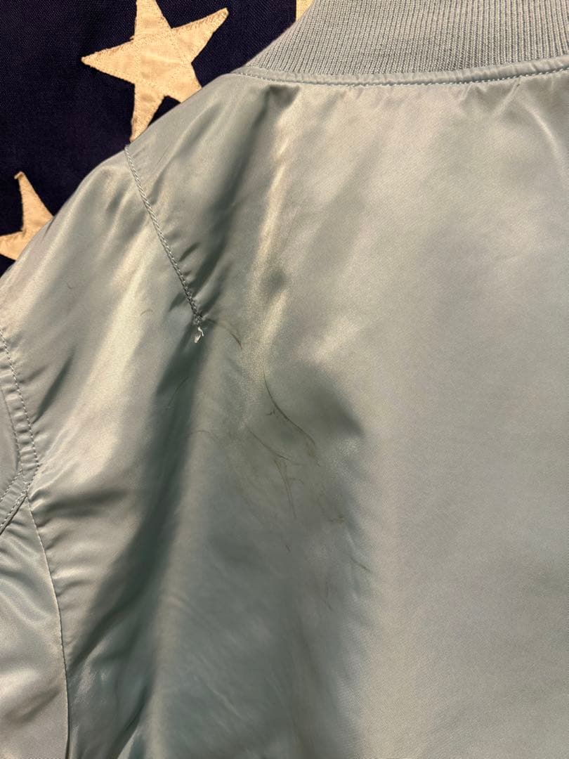 ★希少★水色★ALPHA INDUSTRIES★MA-1★フライトジャケット