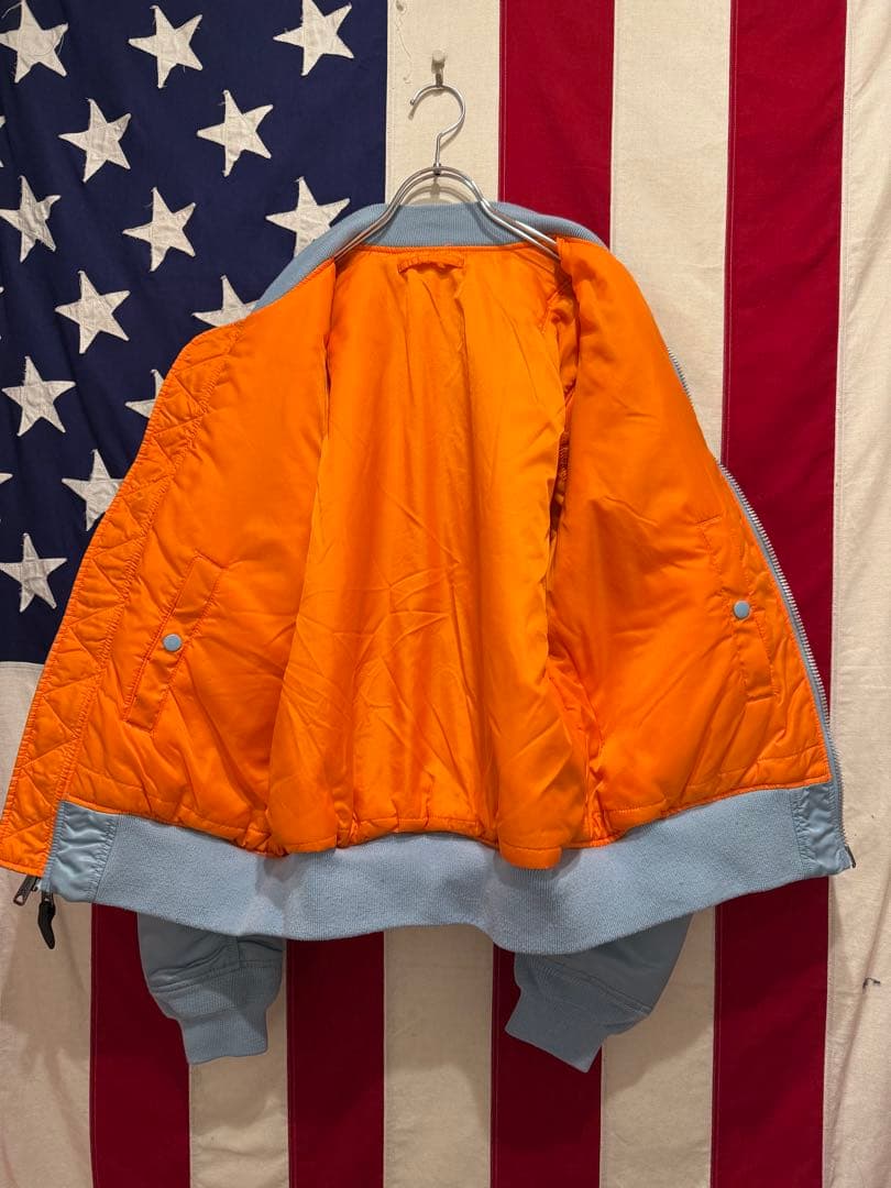 ★希少★水色★ALPHA INDUSTRIES★MA-1★フライトジャケット