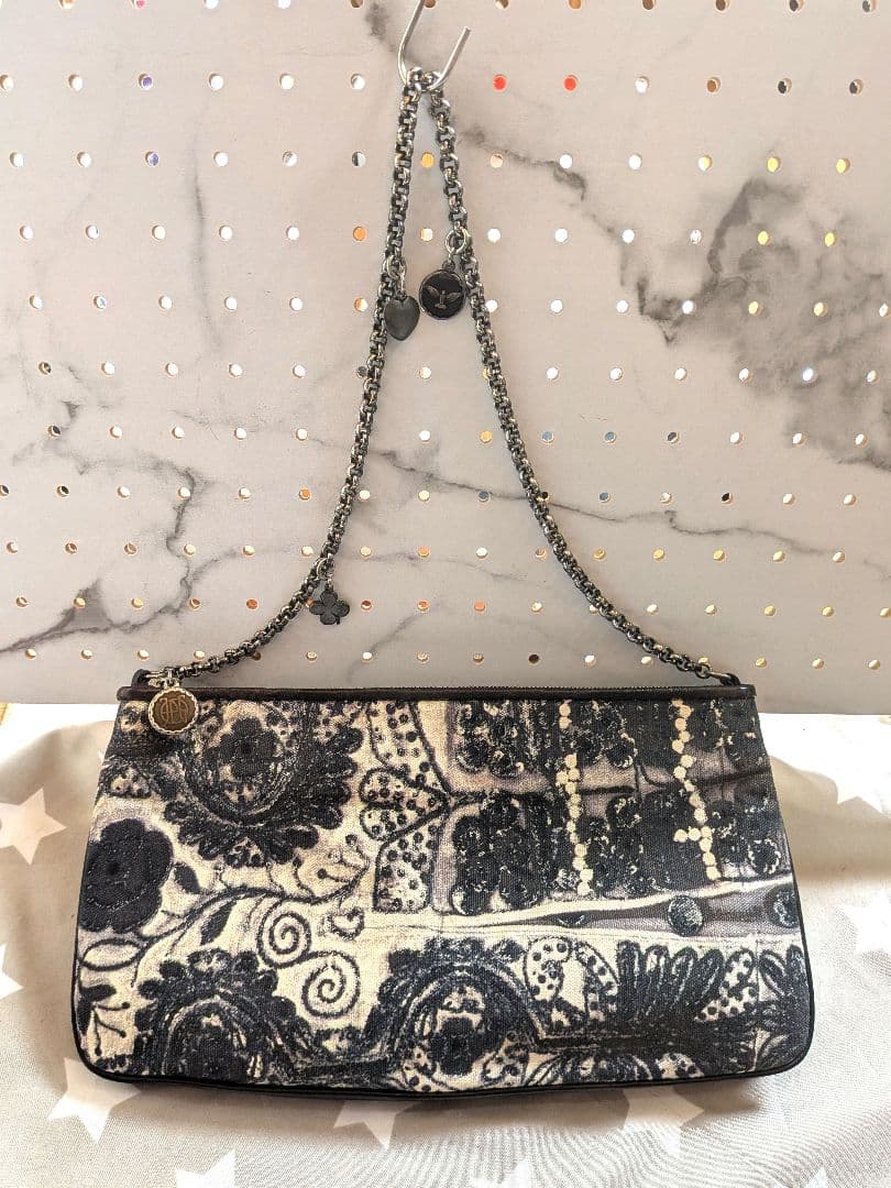 ジャンポールゴルチエ インポート チェーン付き柄クラッチバッグ