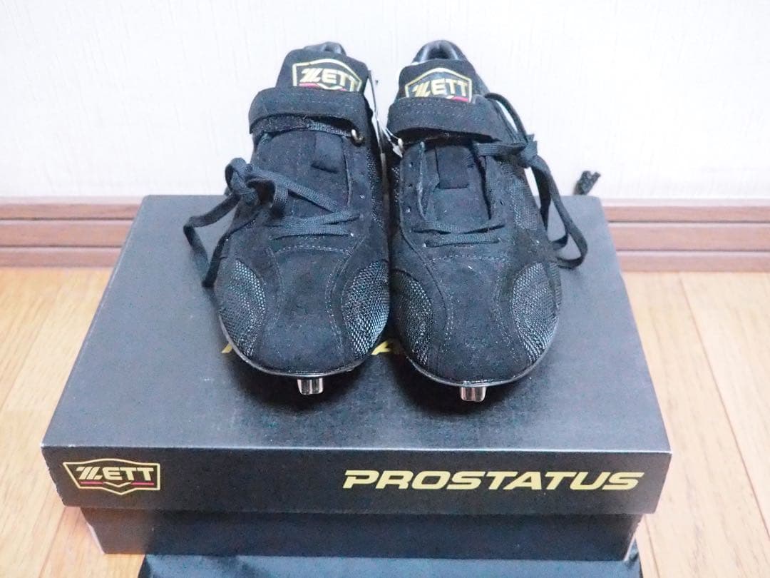 新品未使用【27.5cmゼット　プロステイタス】野球用埋め込み型金具スパイク。