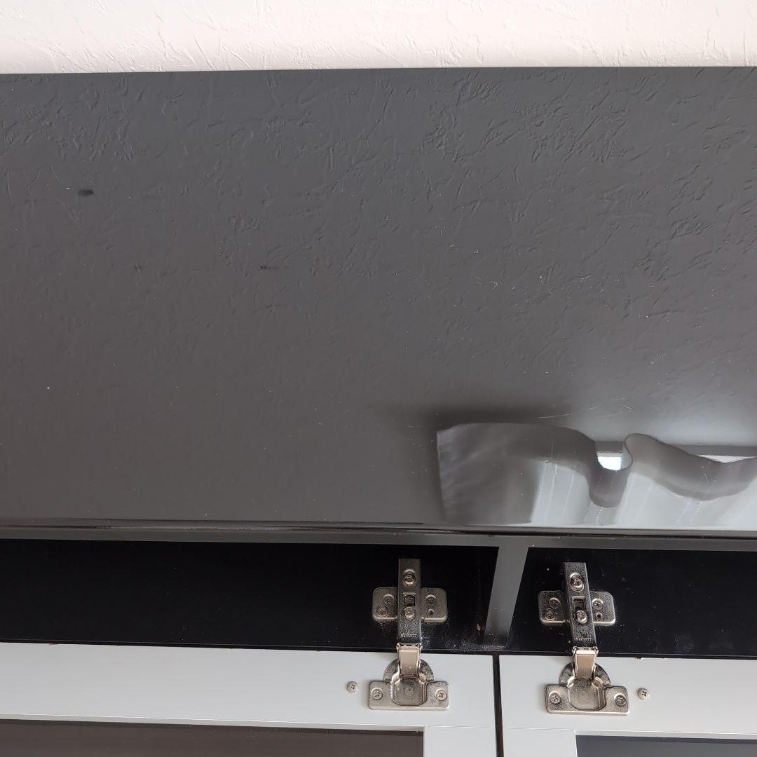 パモウナ テレビ台 黒と木目調 幅180cm