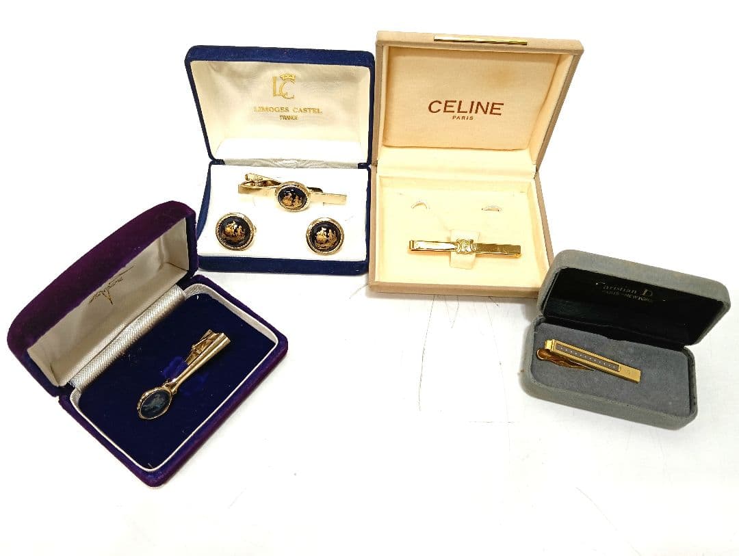 12-9-2 カフス ネクタイピン セット Dior BALLY LANVIN