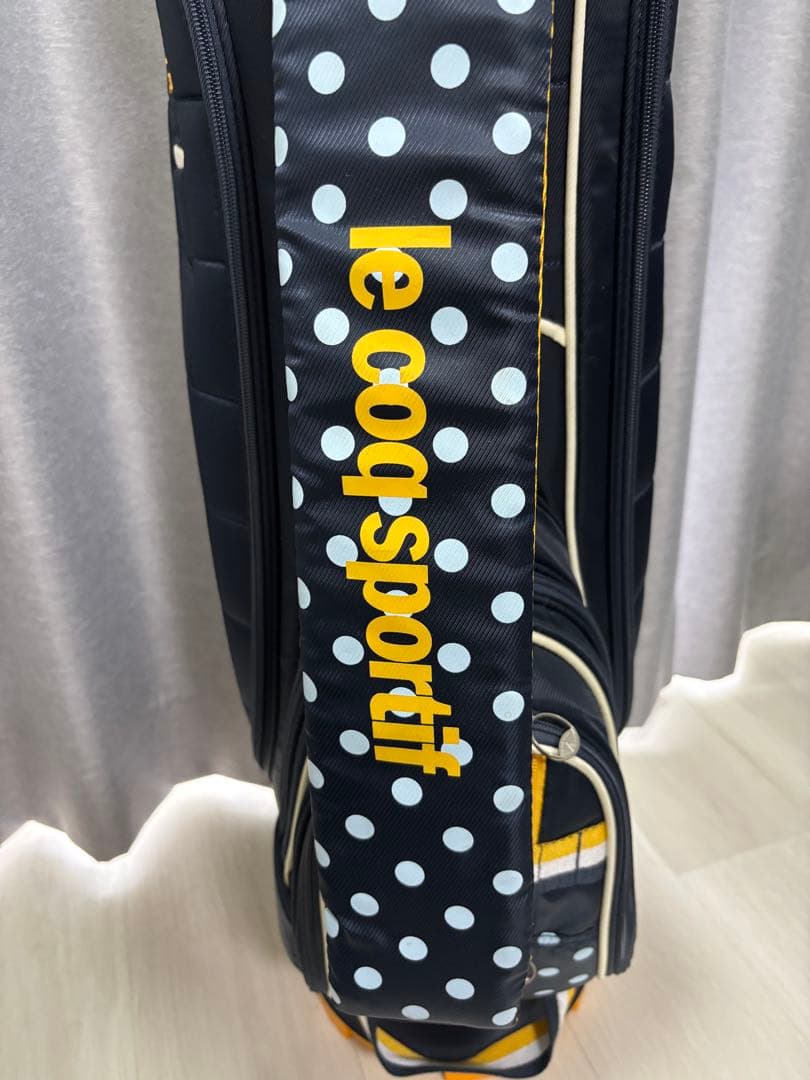 i*a様 新品訳あり　ルコックスポルティフゴルフ　レディスキャディーバック　水玉