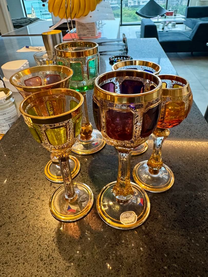 ボヘミアングラス　ワイングラスセット